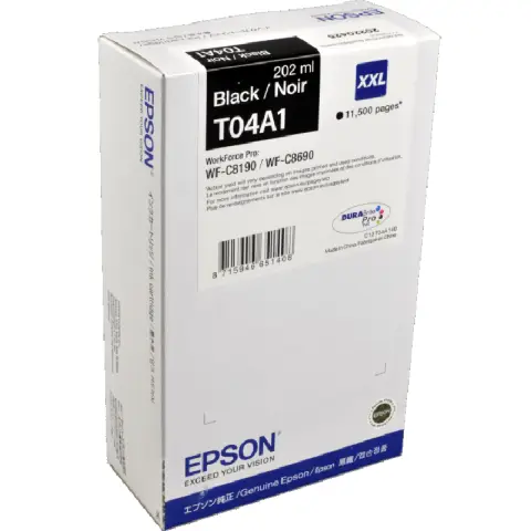 Tusz Epson T04A1 / C13T04A140 Czarny do drukarek (Oryginalny) [202ml]